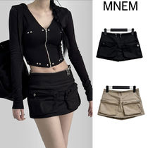 【mnem】Beck Zipper Pocket Skirt