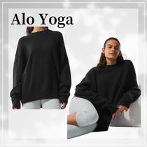 Alo Yoga☆New Class Cashmere Crewneck Sweater ブラック