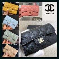 【定番人気♪】CHANEL カードケース キャビアスキン