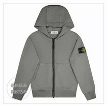 【STONE ISLAND】コットン ロゴパッチ パーカー 男の子用