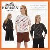 HERMES ニット・セーター 【柔らかい肌触り♪】プリントスウェットシャツ