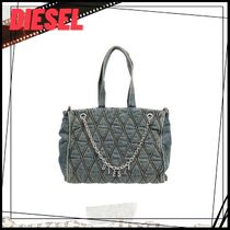 DIESEL★チャームD デニム トートバッグ