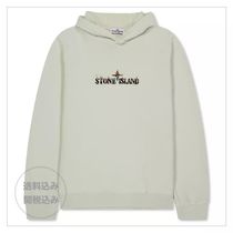 【STONE ISLAND】コットン ロゴプリント パーカー 男の子用