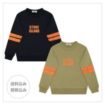 【STONE ISLAND】ストライプ ロゴ スウェットシャツ 男の子用