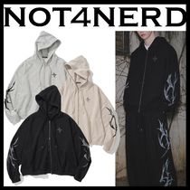 【NOT4NERD】Dagger Tribal Logo Hood Zip Up / 追跡付