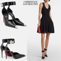 新作*ChristianLouboutin*Lock Me Up100 パテントレザーパンプス