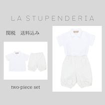 La Stupenderia ツーピースセット ホワイト＆クリーム ベビー