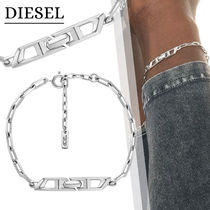 国内直営【DIESEL】DL1363040 SILVERJEWEL チェーンブレスレット