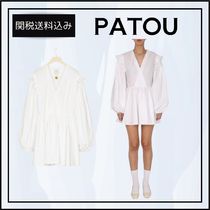 関税送料込★PATOU ボリュームスリーブワンピース