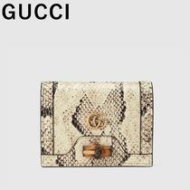 GUCCI グッチ ダイアナ バンブー パイソン ミニウォレット 財布