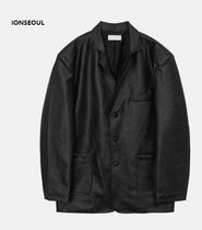 IONSEOUL Vintage Leather Blazer JE799