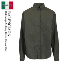 Balenciaga Military Green Cotton Shirt
