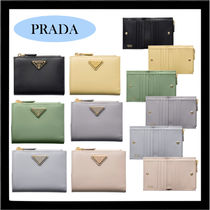 PRADA★ロゴ シティカーフタブ トライアングルロゴ 財布