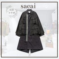 注目コラボ☆【sacai】WTAPS Cotton Back Satin Coat