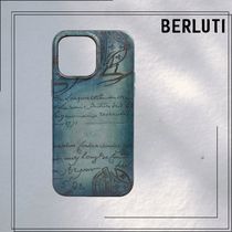 国内発送【Berluti】スクリットレザー iPhone 15 Pro Maxケース