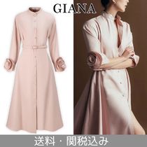 関税・送料込　GIANA ジアナ  長袖 シャツドレス　ワンピース