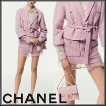 CHANEL＊コットンツイード ミニスカート. タイト/ 25ssプレ