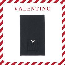 【VALENTINO/Vロゴのウール素材アイテム】マフラー