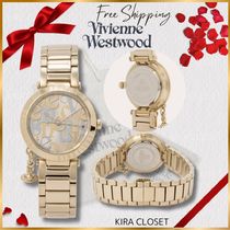 すぐ届く【Vivienne Westwood】ロゴ チャーム付 腕時計 ウォッチ