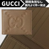 すぐ届く!【GUCCI】エンボス ジャンボGG 二つ折り財布 パース