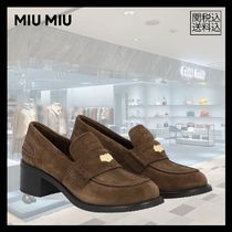 【関税込】 MIU MIU ミュウミュウ カーフスキン モカシン