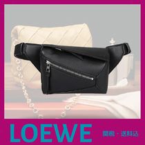 新作☆【LOEWE】パズル エッジ ミニ レザー ポーチ（グレー）