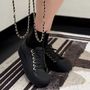 CHANEL スニーカー *上品シンプル*【CHANEL】ワンカラー ロゴ スニーカー 白 黒(5)