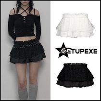 【韓国SETUP-EXE セットアップ】BUBBLE TUTU SKIRT PANTS