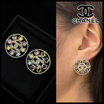 【希少】 CHANEL シャネル ピアス サークル カラフル★スター