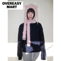 【韓国 OVEREASY MART】FLUFFY CAT BONNET (STRAWBERRY)