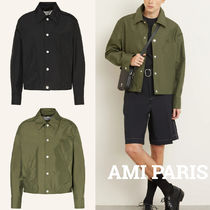 メンズ*AMI PARIS*ナイロンシャツ ブルゾンジャケット 長袖