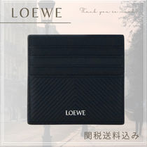 LOEWE オープン カードホルダー　ネイビー