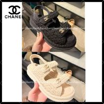 【オシャレなクロシェ編み♪】CHANEL  ダッドサンダル