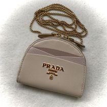 PRADA☆SAFFIANOゴールドチェーン付きミニ財布