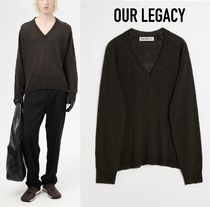 【OUR LEGACY】RUE Vネック Nori Green サイクロンリネン ニット