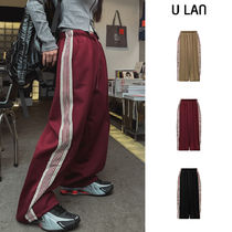 【U LAN】Meldy side tape track training pants