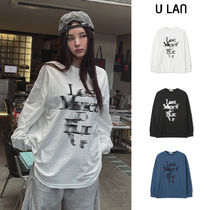 【U LAN】Lost printing loose fit long sleeves