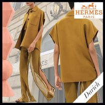 【さらりと羽織れる★】HERMES ジャケット 軽やかダブルファイス