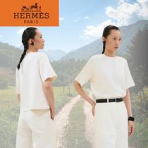 【大人気】HERMES pull manches courtes motif coachingセーター