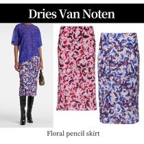 25SS Dries Van Noten◆フローラル ペンシルスカート