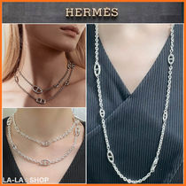 【シンプル上品】 HERMES《ファランドールロングネックレス 80》