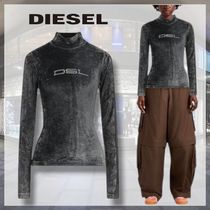 DIESEL* ディーゼル ロゴ タートルネック 長袖 トップス 送関込