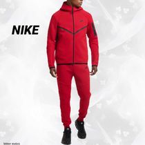 NIKE◆Tech Fleece テックフリース 上下セットアップ ジムレッド