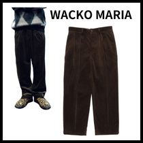 【WACKO MARIA】ダブルプリーツ コーデュロイトラウザー