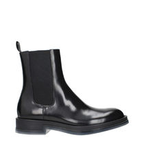 ALEXANDER MCQUEEN　 Ankle Boots Men Leather Black