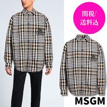 【関税込】MSGM チェック柄シャツ