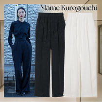 【Mame Kurogouchi】Viscose Rayon Floral Jacquard Trousers