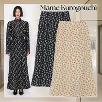 【Mame Kurogouchi】Floral Jacquard A-Line Skirt