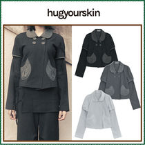 【hug your skin】 Detachable round jacket  /追跡付