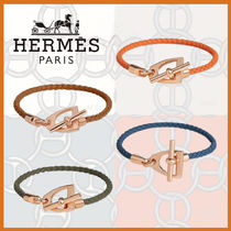 【ユニセックスで使える☆】HERMES Etrier レザーブレスレット